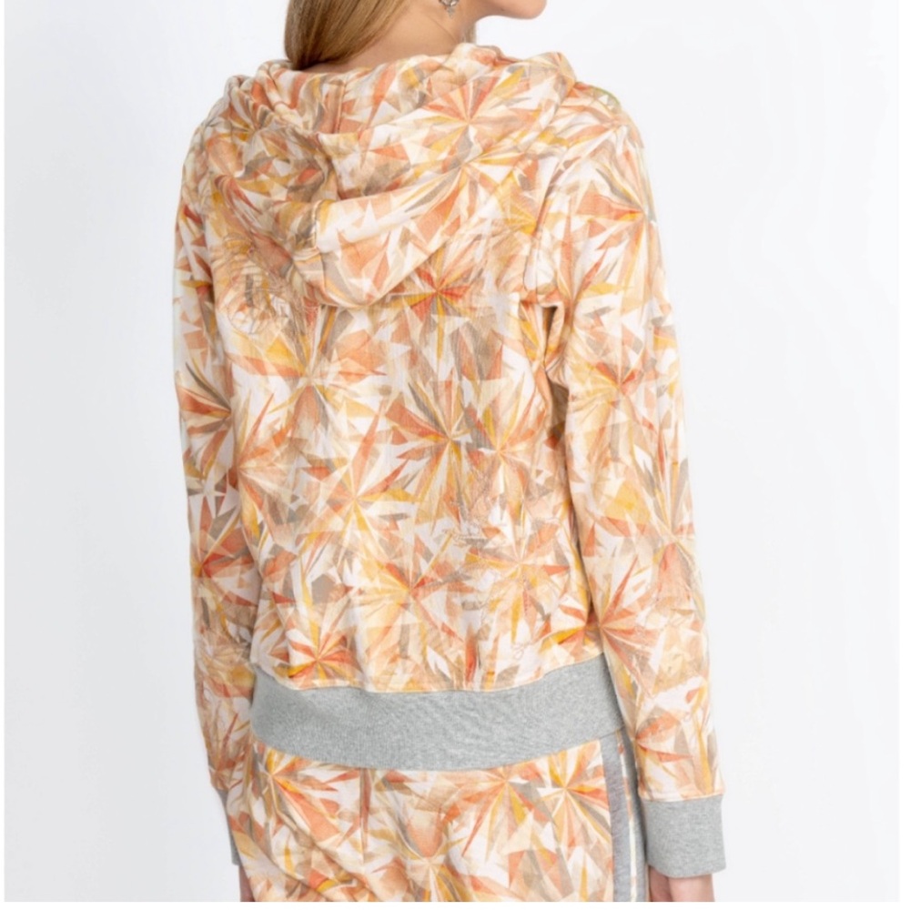 Johnny Was Kaleidoscope Sorbet Modern Zip Up Hoodie M NWT - Picture 3 of 9